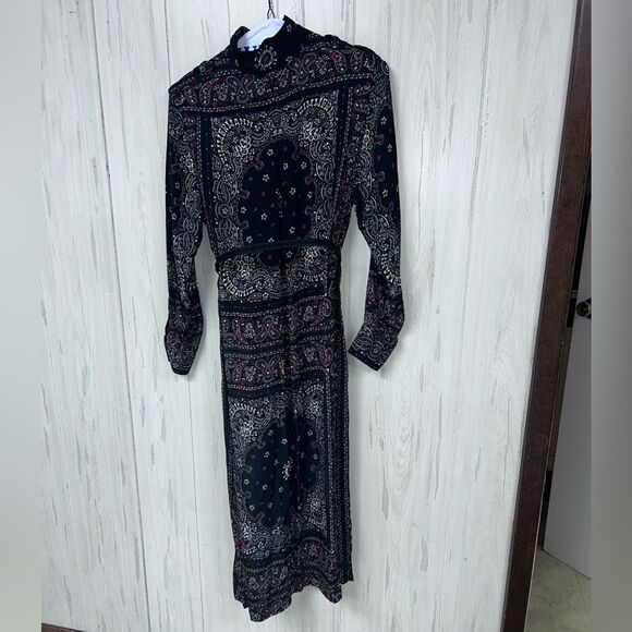 Zimmermann Matchmaker Utility Silk Dress in Black Bandana AU 1 - Picture 11 of 15